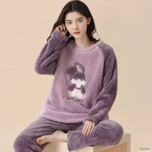 Iris Rabbit Fleece Pajama Suit